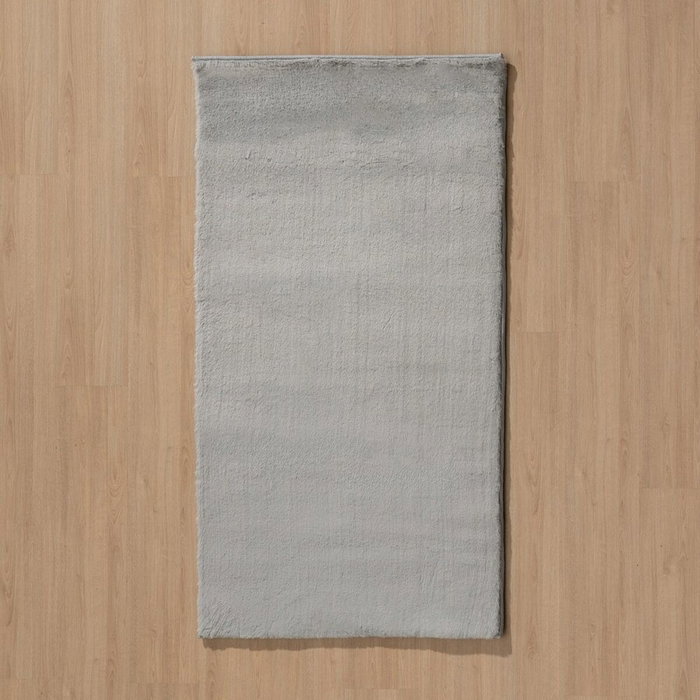 Ixia Alfombra Gris de Poliéster 80 x 2,70 x 150 cm