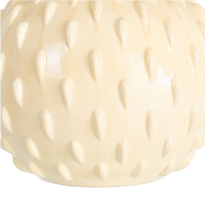 Jarrón Crema Cerámica Decoración 37 X 37 X 31 cm