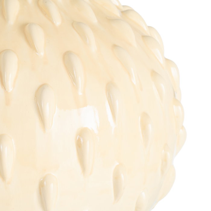 Jarrón Crema Cerámica Decoración 37 X 37 X 31 cm