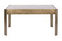 DKD Home Decor Mesa de Centro de Metal y Cristal Dorado