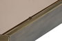DKD Home Decor Mesa de Centro de Metal y Cristal Dorado