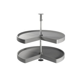 Emuca Juego de bandejas giratorias Shelvo 3/4, módulo 800 mm, Gris