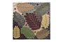 DKD Home Decor Funda Cojín Multicolor 1 x 50 x 50 cm con Hojas en Poliéster