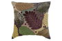 DKD Home Decor Funda Cojín Multicolor 1 x 50 x 50 cm con Hojas en Poliéster