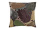DKD Home Decor Funda Cojín Multicolor 1 x 50 x 50 cm con Hojas en Poliéster