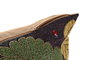 DKD Home Decor Funda Cojín Multicolor 1 x 50 x 50 cm con Hojas en Poliéster