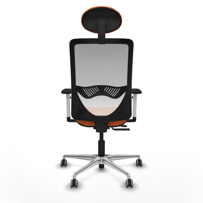 PIQUERAS Y CRESPO Silla de oficina Zulema Naranja y Blanco