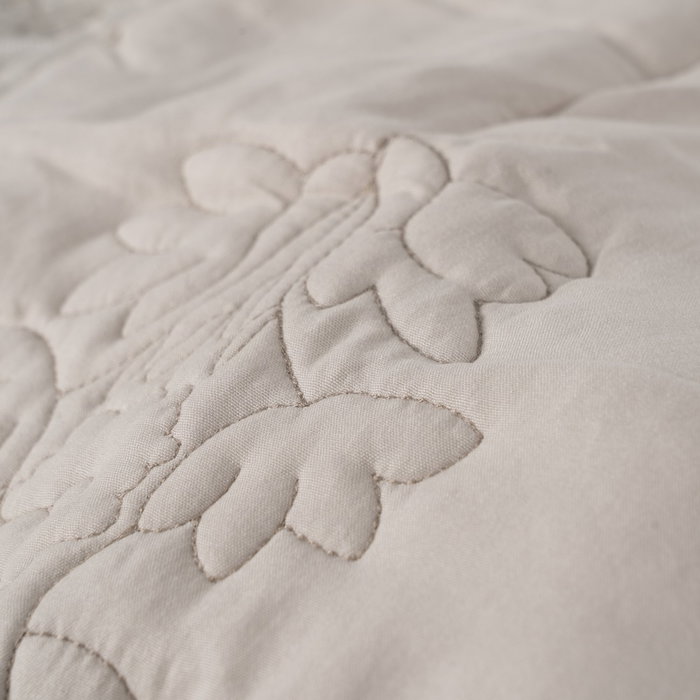 Colcha Beige Poliester Dormitorio 240 X 260 cm