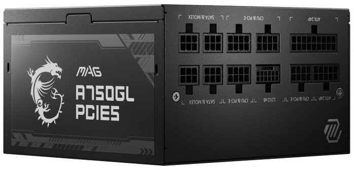 MSI MAG A750GL PCIE5 750 W 80 PLUS Gold Totalmente Modular Negro