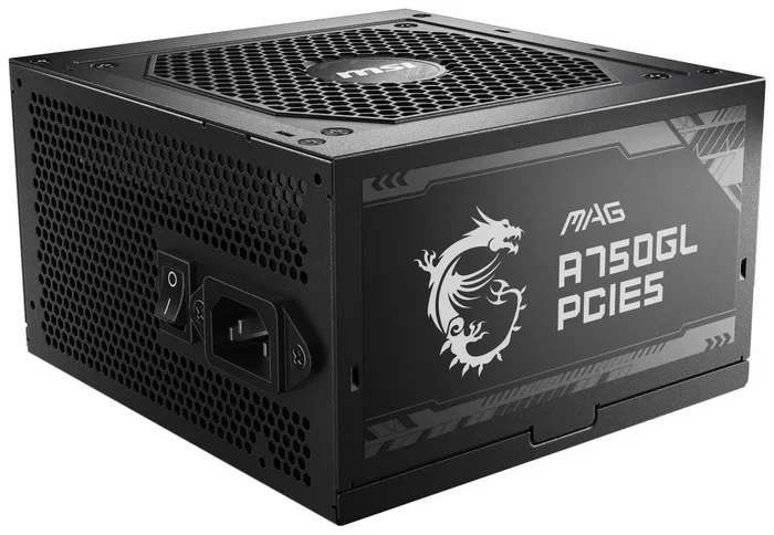 MSI MAG A750GL PCIE5 750 W 80 PLUS Gold Totalmente Modular Negro