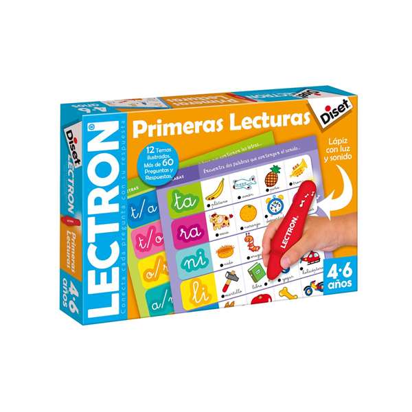 Diset 63885 Lectron Primeras Lecturas, Láminas Ilustradas para Escritura y Lenguaje, +4 años, Español