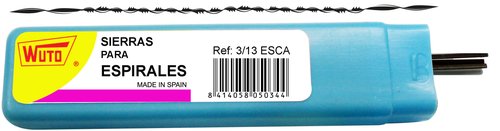 WUTO Pelos de Sierra Espiral Nº 3 de 13 mm, caja de 144 unidades WUTO Pelos de Sierra Espiral Nº 3 de 13 mm, caja de 144 unidades