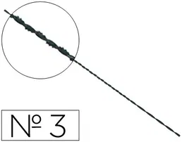 Wuto Pelos de segueta espiral nº3 caja de 144 unidades