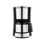 Severin KA 4847 Cafetera de filtro plateada, 1000W, 1.25L, para 8 tazas, jarra térmica