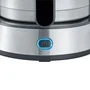 Severin KA 4847 Cafetera de filtro plateada, 1000W, 1.25L, para 8 tazas, jarra térmica