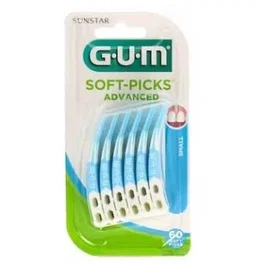 GUM Cepillo Interdental Soft Picks Small, Azul, Paquete de 60 unidades