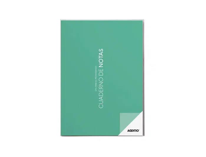 Additio Cuaderno de Tutoria A4/A5 para Planificacion Mensual, Plan de Curso y Evaluacion Continua con Funda Portadocumentos