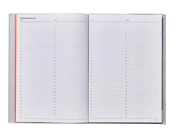 Additio Cuaderno de Tutoria A4/A5 para Planificacion Mensual, Plan de Curso y Evaluacion Continua con Funda Portadocumentos