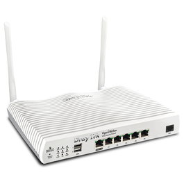 DrayTek Vigor 2865ax-B Router Modem ADSL2+/VDSL2 con Wi-Fi 6 Doble Banda 800 Mbps, 5 Puertos Gigabit, USB, Color Blanco