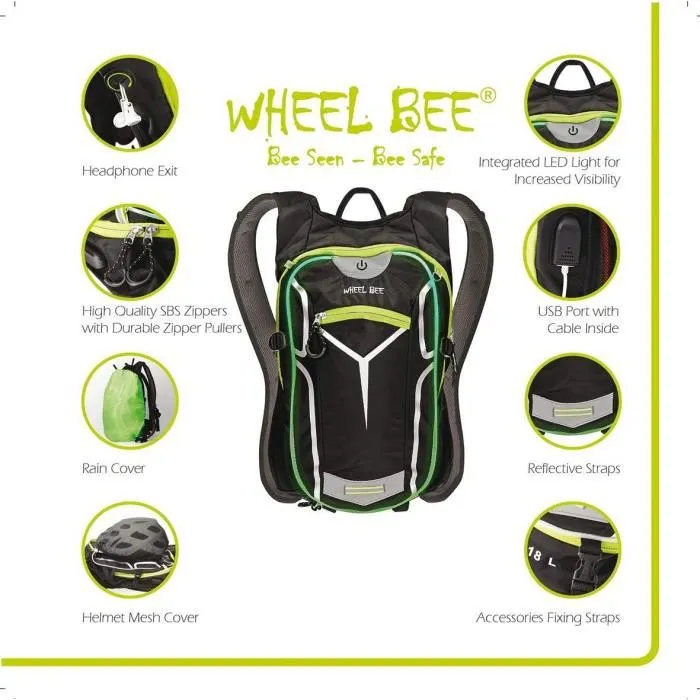 Schildkrot Wheel Bee Mochila para Bicicleta Bolsa Stelvio