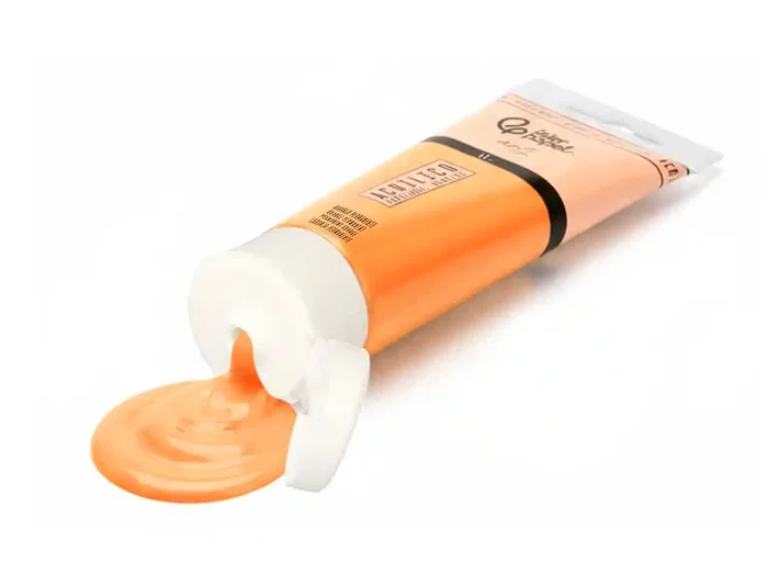 Liderpapel Pintura Acrílica Tubo de Plástico 60 ml Color Naranja Permanente