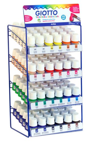 Tempera Giotto Escolar 25 Ml Expositor De 288 Tempera Giotto Escolar 25 Ml Expositor De 288