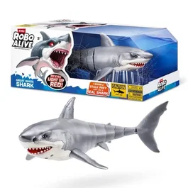 Zuru Robo Alive Shark Attack Tiburón Blanco Juguete Interactivo con Movimientos Realistas y Ojos Brillantes 1721839408360