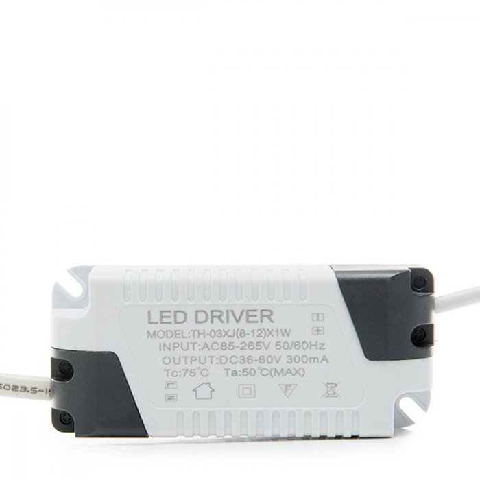 Placa LED Circular 12W 1200Lm 6000K Blanco