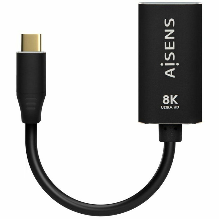 Aisens Conversor USB-C a DisplayPort 8K@60Hz Negro