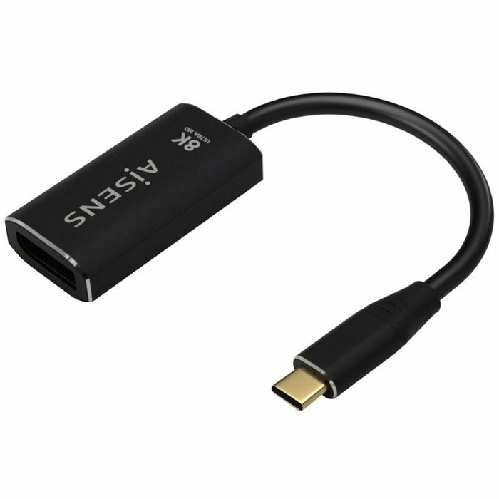 Aisens Conversor USB-C a DisplayPort 8K@60Hz Negro