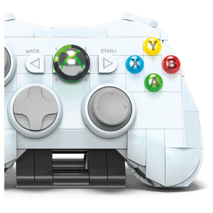 MEGA HWW15 Juego de construcción para adultos, Set coleccionable Xbox 360 con luces, 1342 piezas, Compatible con LEGO