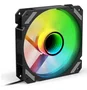 Sharkoon SHARK Mirror RGB PWM REVERSE Ventilador para PC 120mm Negro - Efecto Espejo Infinito, 500-1500 RPM, 99.52 m³/h, ARGB Direccionable, FDB - 4044951042463