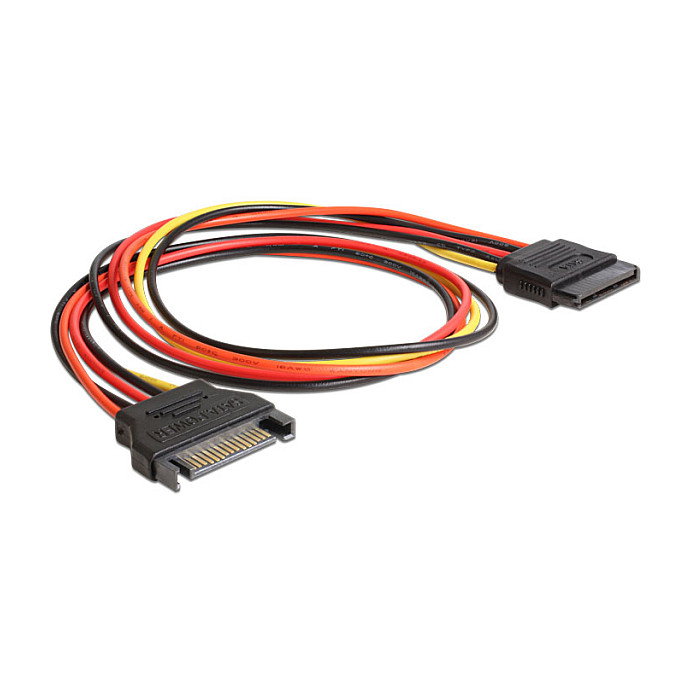 DeLOCK Cable de extensión de alimentación SATA 15 pines, 0,5 m DeLOCK Cable de extensión de alimentación SATA 15 pines, 0,5 m