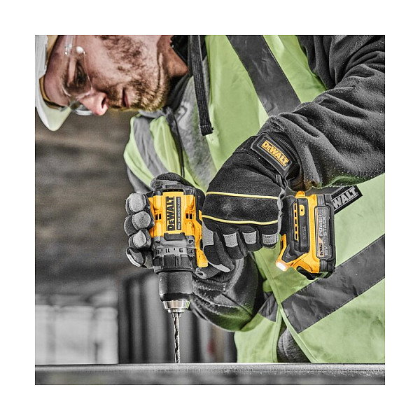 DeWALT DCD800E2T-QW Taladro Percutor a Batería 18V, Sin Escobillas, 1.7Ah, Par 90 Nm, 2000 RPM, Incluye Batería y Cargador