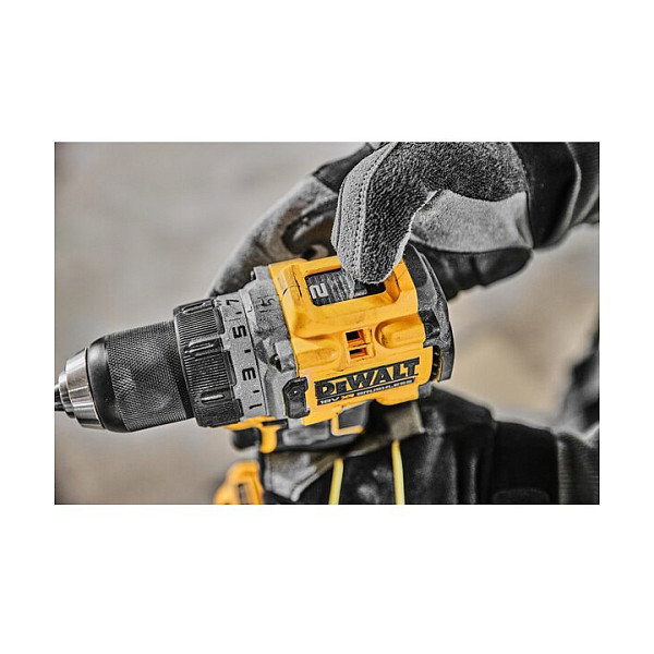 DeWALT DCD800E2T-QW Taladro Percutor a Batería 18V, Sin Escobillas, 1.7Ah, Par 90 Nm, 2000 RPM, Incluye Batería y Cargador