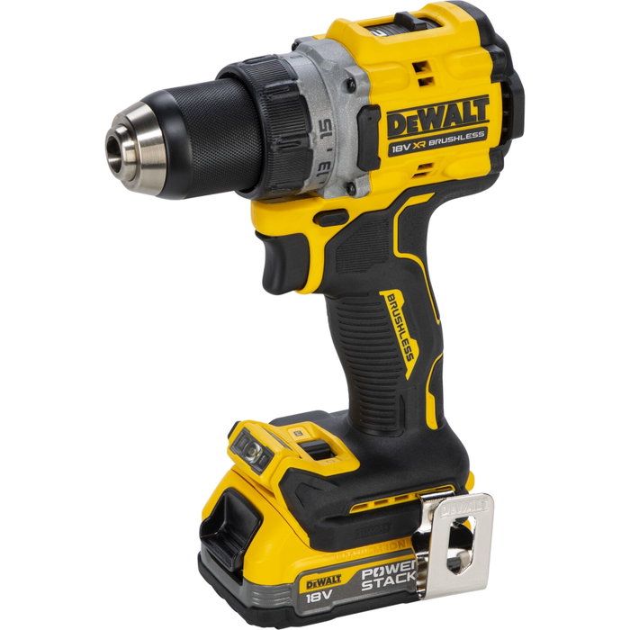 DeWalt DCD800E2T-QW Atornillador y Taladro Inalámbrico 18V con 2 Baterías POWERSTACK de 1,7 Ah