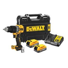 Dewalt DCD800E2T-QW Atornillador Taladro Sin Cable 18V Powerstack Li-Ion 90 Nm Motor Brushless Compacto Maletín TSTAK 2 Baterías 5.0 Ah XR Cargador Múltiple