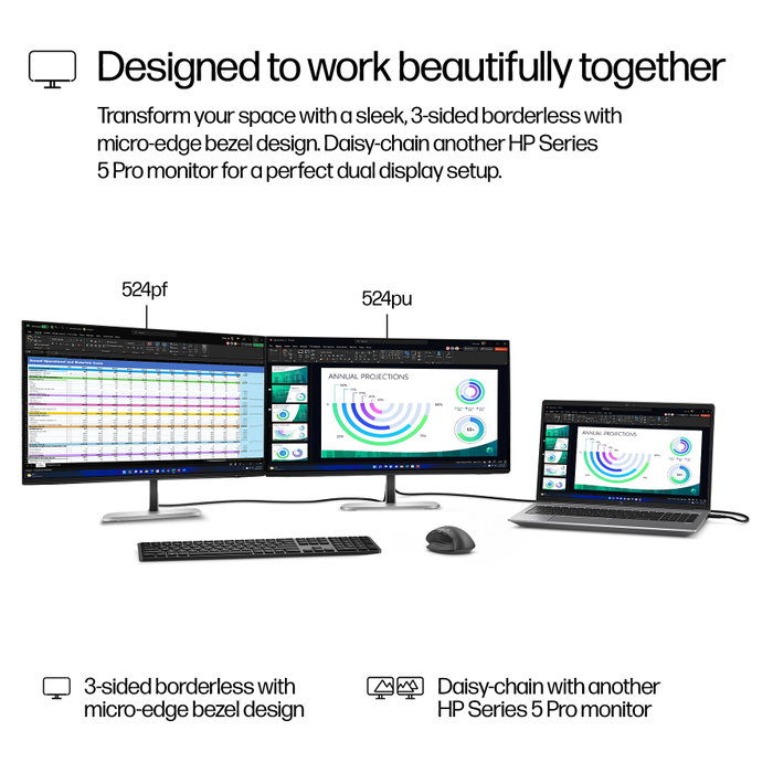 HP Monitor 524pu Series 5 Pro 23,8 pulg. FHD HP Monitor 524pu Series 5 Pro 23,8 pulg. FHD