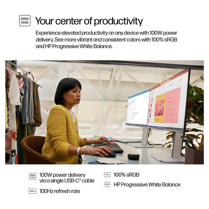 HP Monitor 524pu Series 5 Pro 23,8 pulg. FHD HP Monitor 524pu Series 5 Pro 23,8 pulg. FHD