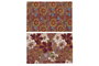 DKD Home Decor Felpudo Basics Fibra de Coco y Goma Multicolor Flores 40 x 60 cm (2 Unidades)