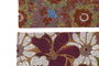 DKD Home Decor Felpudo Basics Fibra de Coco y Goma Multicolor Flores 40 x 60 cm (2 Unidades)