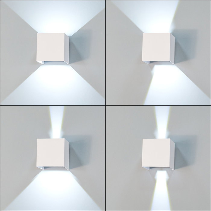 Aplique LED Exterior 2x5W Blanco 4000K IP65