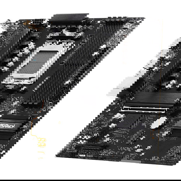 ASRock A620AM Pro-A WiFi AMD A620 mATX Placa Base AM5 Compatible con DDR5 Ryzen 7000/8000/9000 Series, PCIe 4.0, Wi-Fi 6E, Bluetooth 5.2, 2.5Gb LAN, M.2 NVMe, HDMI 2.1