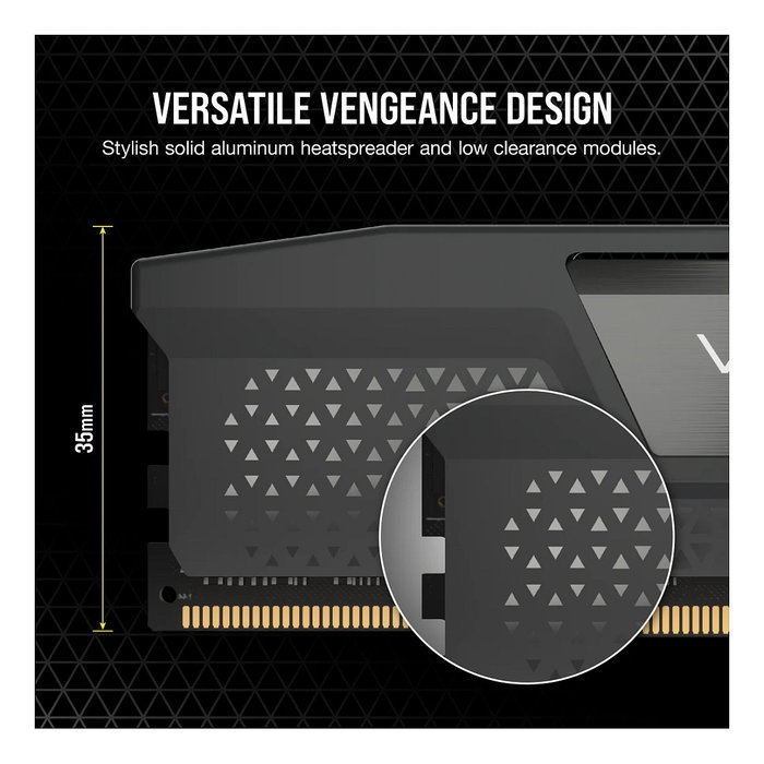 Corsair Vengeance CMK32GX5M2B6000Z38 32 GB (2x16GB) DDR5 6000 MT/s Gris Corsair Vengeance CMK32GX5M2B6000Z38 32 GB (2x16GB) DDR5 6000 MT/s Gris