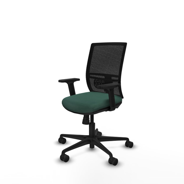 PIQUERAS Y CRESPO Silla de oficina Yunquera con mecanismo Sincro, Verde botella y Negro PIQUERAS Y CRESPO Silla de oficina Yunquera con mecanismo Sincro, Verde botella y Negro