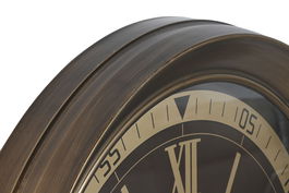 DKD Home Decor Reloj de Pared Dorado Granate Metal Cristal 100x100x14 cm