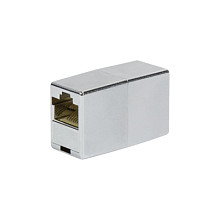 LogiLink Acoplador en línea RJ45 Cat.5e blindado con carcasa de plástico
