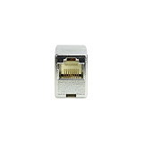 LogiLink NP0029 Acoplador en línea RJ45 Cat.5e blindado Gris