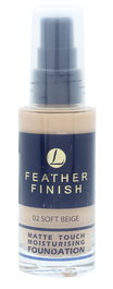 Lentheric Feather Finish Base Hidratante Toque Mate 30ml - Beige Suave 02