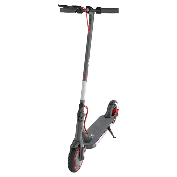 Aiwa Patinete Eléctrico F22 Raptor, Motor 350W Máx. 700W, Batería Litio 10Ah, Autonomía 30km, Velocidad 25 km/h, Plegable, Ruedas 8.5", Doble Freno Eléctrico y Disco, Gris